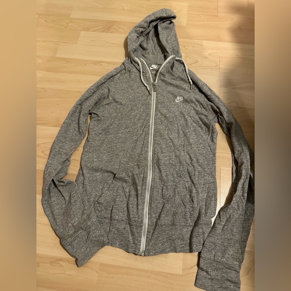 Nike Zip-Up Heather Gray Sweater - Picture 1 of 1